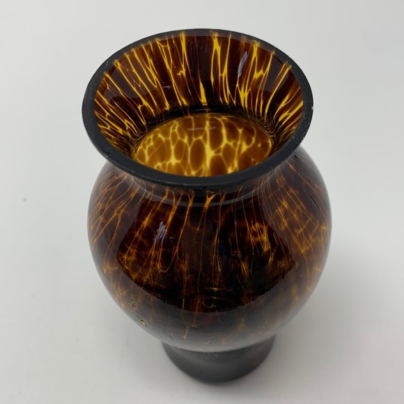 Accents Vintage Blown Glass Small Bud Vase Color Brown Poshmark